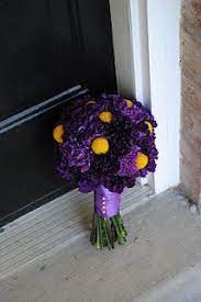 Lavender and yellow carnation wedding bouquets. Bouquet Bridal Purple And Yellow Bouquets Purple Wedding Flowers Carnation Wedding Bouquet Yellow Bouquets
