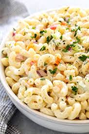 Classic Macaroni Salad Recipe Jessica Gavin Recipe In 2020 Classic Macaroni Salad Recipes With Elbow Noodles Macaroni Salad
