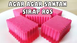 Agar agar santan sirap ro. Agar Agar Santan Sirap Ros Lemak Manis Memikat Rasa Youtube