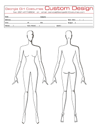 Blank Paper Doll Template Saucony Body Measurement Guide
