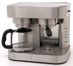 Krups thermal carafe coffee maker. Krups Xp604050 Combi Espresso Machine And 10 Cup Coffee Maker
