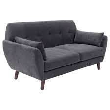Artesia 61 Loveseat Slate Gray Serta Modern Loveseat Love Seat Mid Century Modern Loveseat