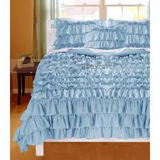 Quilt cover sets in cot, single, king single, double, queen and king sizes. Light Blue Duvet Covers Ruffle Valance 1000tc Egyptian Cotton Wreycart