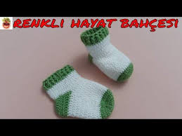 Tig Isi Bebek Corap Patik Modeli 1 2 Yas Anlatimli Yapilisi Orgu Dantel Oya El Isi Youtube Bebek Coraplari Patikler Tig Isleri