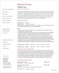 free 8+ sample daycare resume templates