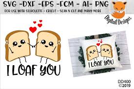 If you purchase something through the link, i may receive a small commission at no extra charge to you. I Loaf You Funny Pun Valentine Svg 179407 Cut Files Design Bundles