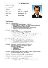 Your cv should only contain information relevant to your potential employer. Curriculum Vitae English Alexander Albus