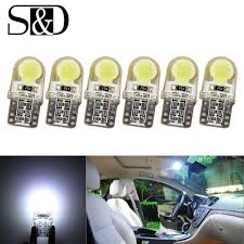 6 X Oto T10 Led W5w Led Ampuller Beyaz 194 168 Led Lamba 501 Cob Silikon Kabuk Araba Led Isiklari Super Parlak Donus Yan Lamba 1 Car Led Lights Car Led T10 Led