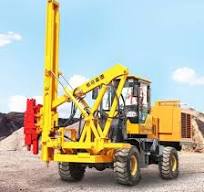 2m Wheeled Guardrail Pile Driver Use for Field Engineering Construction of  Highway Guardrail Installation/Maintenance and Emergency Repair