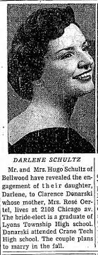 Darlene Schultz Clarence Donarski Engagement