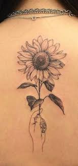 20 Of The Most Boujee Sunflower Tattoo Ideas Tattoos For Women Flowers Sunflower Tattoo Small Spine Tattoos For Women