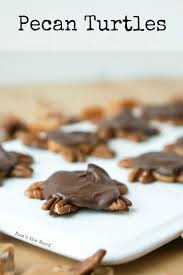 Turn off the heat and immediately (but carefully) pour the caramel evenly over the prepared crust. Pecan Turtles Num S The Word