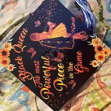 La reine noire, la pièce la plus puissante du jeu, surmatelas de remise des  diplômes, fille noire, décoration de remise des diplômes personnalisée,  promotion 2024