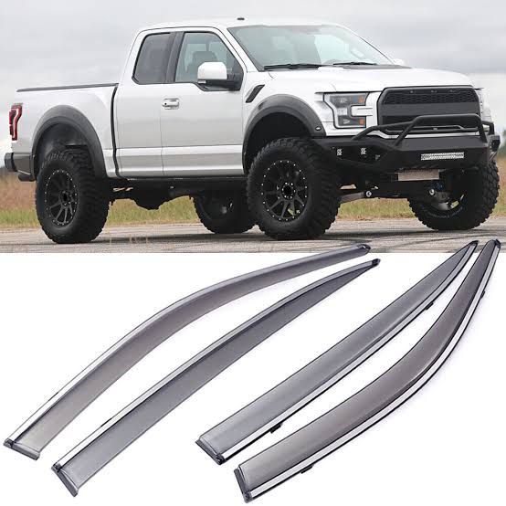 Window Visor Vent Shade Wind Deflector Rain Guards for Ford F-150 4dr 2015-2020 | eBay
