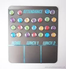 Diy Magnetic Classroom Attendance Lunch Count Board