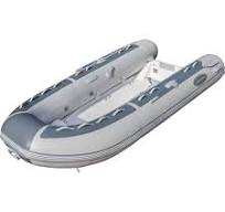 RIB-350 Fiberglass Double Floor Inflatable Boat, 11ft 5in Length, PVC  Material, 1320lb Capacity