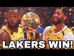 Lakers Win The 2020 Nba Finals In 2020 Lakers Win Nba Finals Lakers