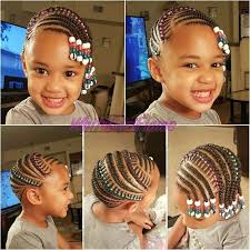 Wrapping Cornropws Braids With Beads Kids Braids With Beads Braids For Kids Toddler Braided Hairstyles