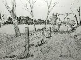 Country House In Pencil Watercolor Artist Daily Drawing Drawing Exercises