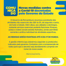 Desculpe, o reprodutor de vídeo não foi carregado. Prefeitura Municipal De Quipapa Novas Medidas Contra A Covid 19