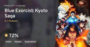 Tv series age rating : Ao No Exorcist Kyoto Fujouou Hen Blue Exorcist Kyoto Saga Anilist