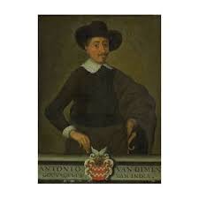 Il s'engage à la compagnie néerlandaise des indes orientales et fait voile pour batavia (l'actuelle jakarta), capitale des indes. Portrait Of Antonio Van Diemen Governor General Drawing By Litz Collection