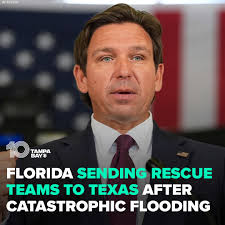 HELP IS ON THE WAY: Florida Gov. Ron DeSantis announced