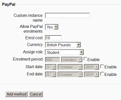 We did not find results for: Paypal Enrolment Moodledocs