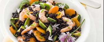 Insalata Di Riso Venere Gamberetti Zucchine Carote Sale Pepe