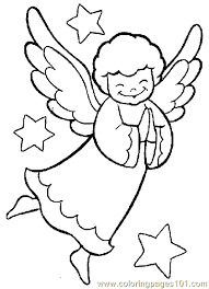 Each printable highlights a word that starts. Christmas Angel Coloring Page 03 Coloring Page For Kids Free Angel Printable Coloring Pages Online For Kids Coloringpages101 Com Coloring Pages For Kids