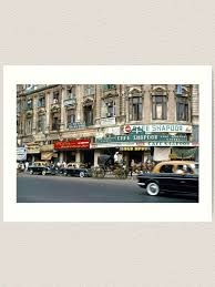 1960s - View of Bombay Street with Taxis and a Horse Cart, Mumbai, India" Art Print for Sale by thatwaslife | Redbubble