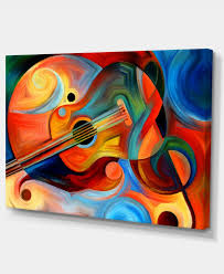 Design Art Designart Music And Rhythm Abstract Canvas Art Print 32 Abstract Canvas Art Canvas Art Prints Abstract
