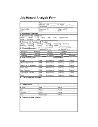 Job Hazard Analysis Form Job Analysis Site Analysis With Safety Analysis Report Template Best Template Ideas In 2020 Hazard Analysis Job Analysis Analysis