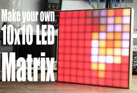 make your own 10x10 led matrix projekte dekorationsideen planer