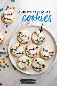 Get the recipe at hint of vanilla. Christmas Lights Cookies With Royal Icing Dessert For Two