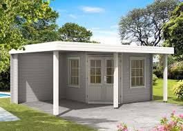 5 Eck Gartenhaus Lindau 40 Mit Anbau Gartenhaus Flachdach Gartenhaus Gartenhaus Holz