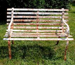 Be sure to wear rubber gloves when applying the rust removal agent to the metal. How To Paint Rusty Iron Garden Furniture The Graphics Fairy