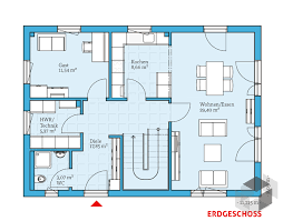 Grundriss einfamilienhaus mit satteldach 6 zimmer 150 qm wohnfläche carport ohne keller erdgeschoss küche living haus moderner landhausstil treppe galerie stadtvilla und prefabricated houses dream house plans im holzfassade 5 windfang erdgesc. Variant 25 150 Von Hanse Haus Fur 276 201 Vergleichen