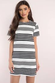 Black And White Striped T Shirt Dress Getaway T Shirt Dress Striped T Shirt Dress Women Dress Online Cute Dresses