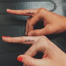 These Celebrity Cousins Just Got The Best Matching Family Tattoos Cute Matching Tattoos Celebrity Tattoos Finger Tattoo Designs