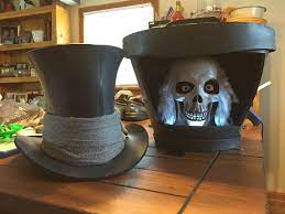 Hatbox And Top Hat Made From Eva Foam Hatbox Ghost Haunted Mansion Costume Ghost Costume