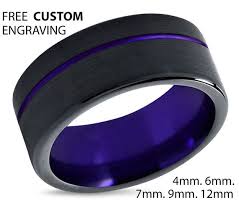 Black And Purple Promise Rings Pin On Wedding Ideas