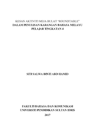Kemahiran membaca, mendengar, bertutur dan menulis diperoleh oleh para pelajar secara lebih berkesan. Kesan Aktiviti Roundtable Dalam Penulisan Karangan Bahasa Melayu Flip Ebook Pages 1 50 Anyflip Anyflip