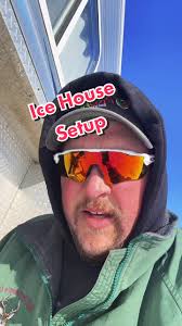 Setting up the Ice House for North Dakota Ice Fishing