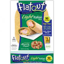 These flatout flatbreads are high protein, low carb flatbread wraps. Flatout Light Wraps Italian Herb