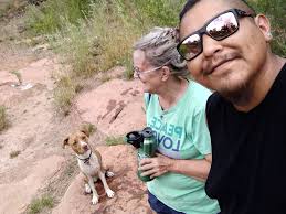 Service dog doing her job