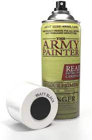 The Army Painter Color Primer Matt Black 400 Ml 13 5 Oz Verniz Spray De Acrilico Para Pintura Em Miniatura Amazon Com Br