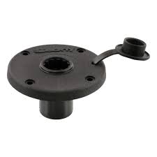 Scotty gimbal mount rod holder adapter #253. Scotty No 344 Round Flush Deck Mount