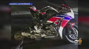 Arrest Made In Hit And Run Showing Corona Driver Speeding With Motorcycle Wrapped Around Front Bumpe Youtube