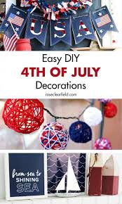These hanging star 4th of july decorations are a simple diy project. Easy Diy Fourth Of July Decorations Rose Clearfield